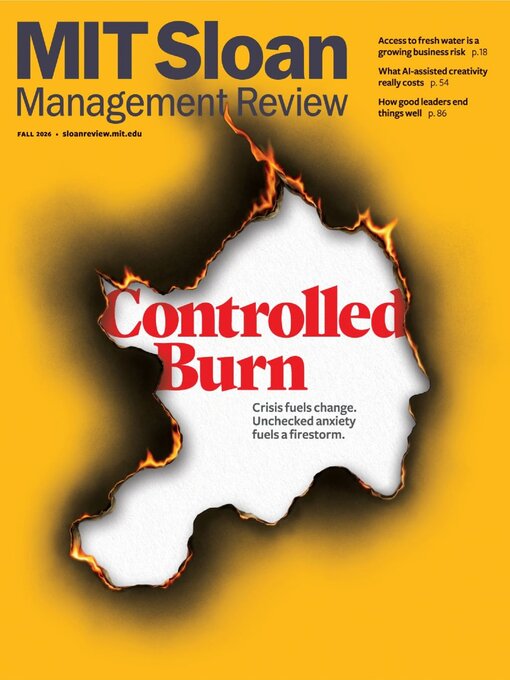 Cover image for MIT Sloan Management Review